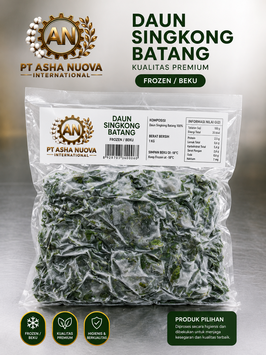 Frozen Cassava Leaves